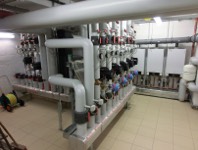 heizzentrale mit kaskade